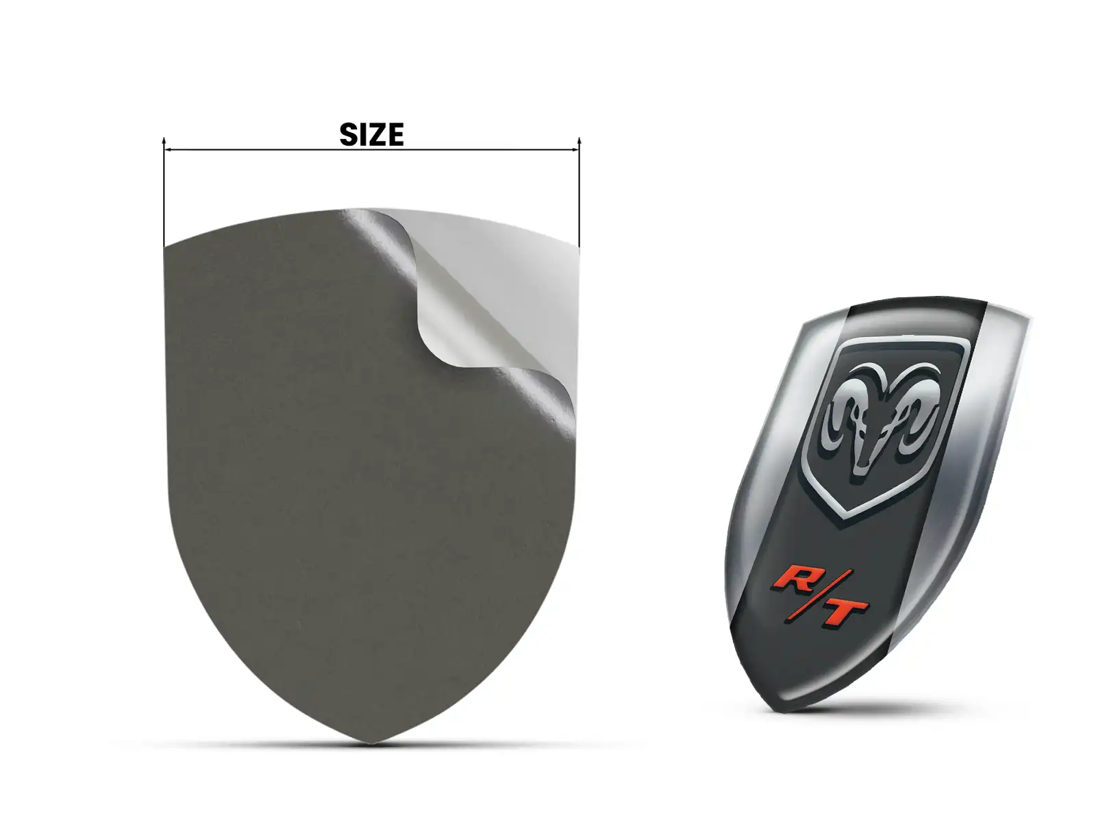 Dodge Sticker on Self Adhesive Custom Look Superior Cars